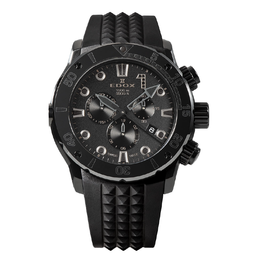 EDOX  日本限定モデル　THE BLACK  クロノオフショア1 クロノグラフ　 - EDOX 